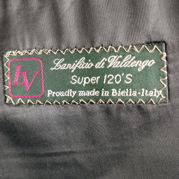 Roberto Villini Made in Italy Super 120's 100% Wool 3-Button Blazer/Suit Jacket - Picture 4 of 8